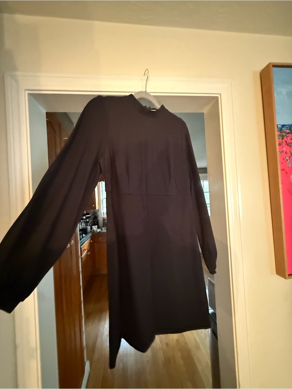 Boden Black Long-Sleeve Mini Dress